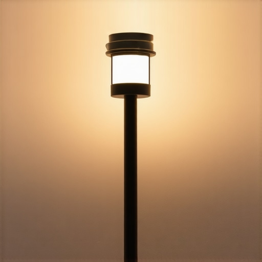 Advanced outdoor lighting with IoT sensors and AI control at night