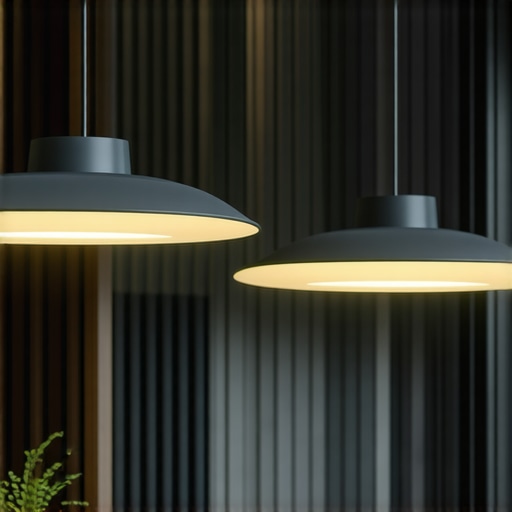 Modern outdoor pendant light with smart features and eco-friendly design