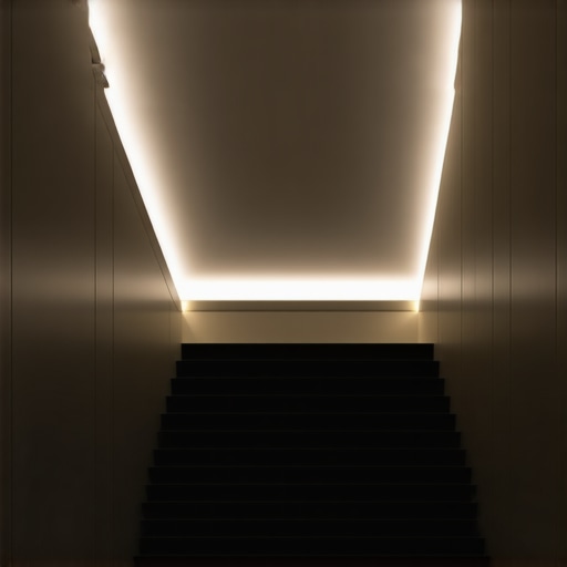 Innovative LED lighting design in luxury interior Futuristic LED lighting setup in high-end modern space