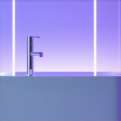 Modern bathroom LED lighting Bathroom with sleek LED lighting and smart controls