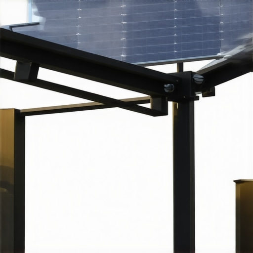 Ilustracija inovativnog sistema vrtne rasvete sa LED i solarnim panelima