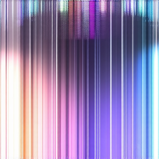 Detalj laser-obrađenog rebrastog stakla sa nano-premazom u modernom ambijentu