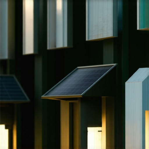 Ekološki prihvatljiva vanjska rasvjeta s recikliranim materijalima i solarnim panelima