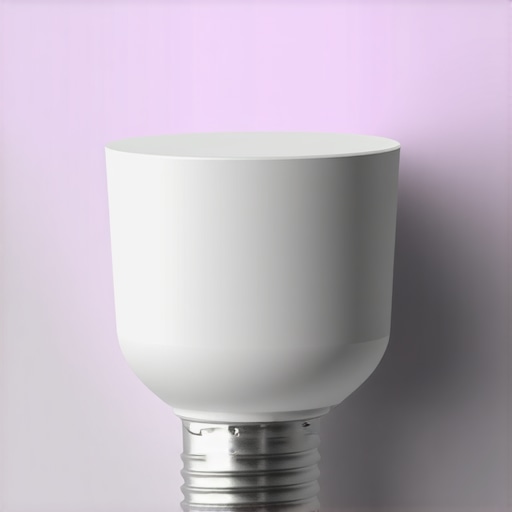 Smart E27 Socket with IoT Technology Illustration of an intelligent E27 socket with connected smart lighting devices