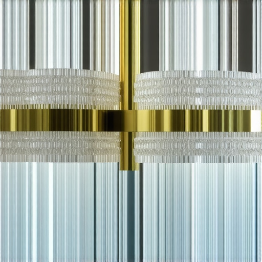 Eco-friendly Recycled Crystal Components Close-up of recycled eco-friendly crystal chandelier parts with natural lighting