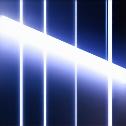 OLED and flexible LED lighting panels integrated into a contemporary interior design