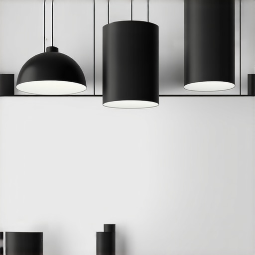 Elegant interior with retro and minimalist lighting elements