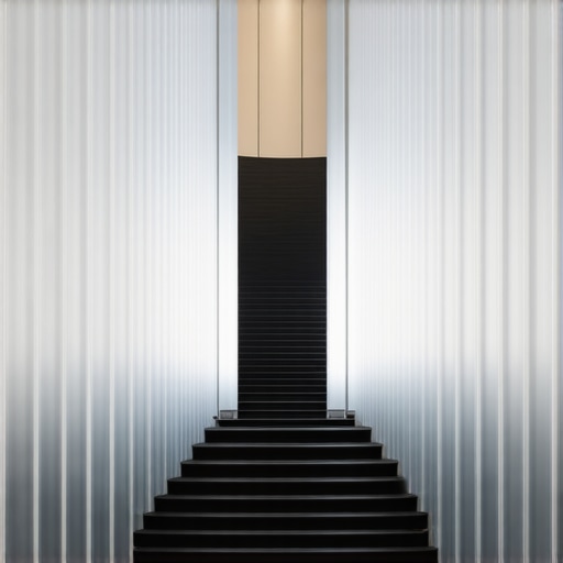 Moderni interijer s aluminijskim profilima i svjetlosnim efektima