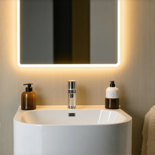 Pametna kupaonska rasvjeta s bezićnim senzorima i upravljačem