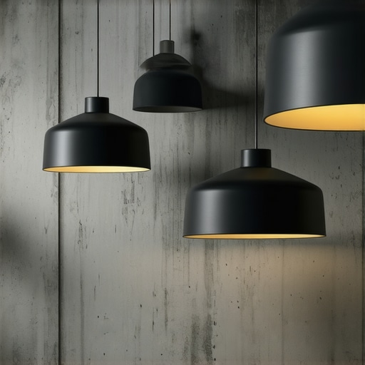 Skulpturalna rasvjeta i crne lampe za industrijski stil u Podgorici