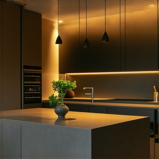 Vodič za moderne radne rasvjete za kuhinjski otok u Podgorici 2024.