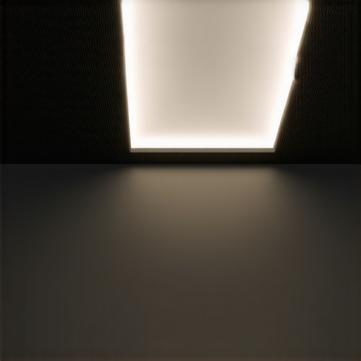 Futuristic Smart Lighting with AI and Sensors Advanced smart lighting system with sensors and AI technology in a modern space