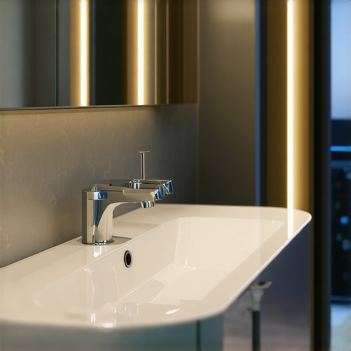 Kupaonica s pametnim senzorima i LED rasvjetom za ravnomjerno osvjetljenje