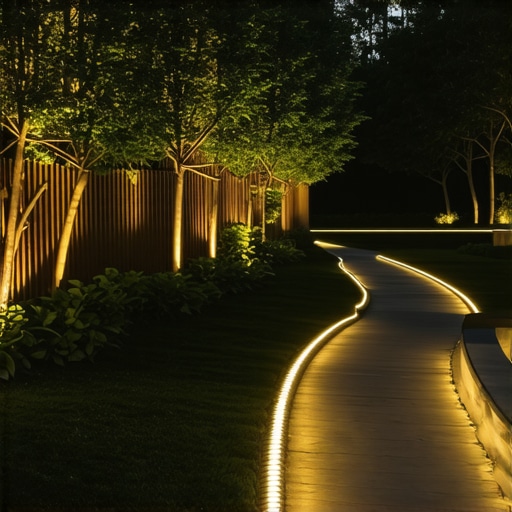 Rasvjeta za vrt i LED trake: Top dizajnerske ideje 2024