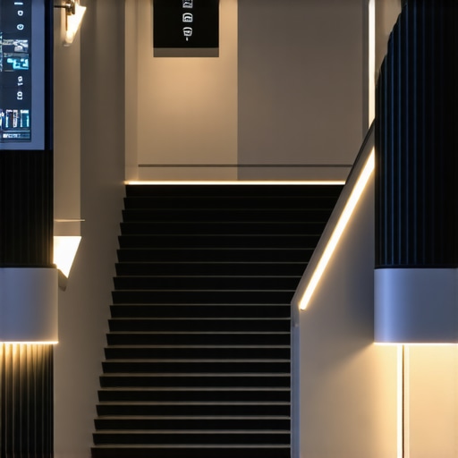 Tehnologija u dizajnu rasvete Unutrašnjost modernog pametnog doma sa LED rasvetom i digitalnim kontrolama