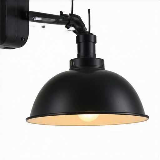 Vintage mesingana lampa u modernom enterijeru