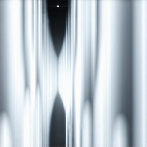 Moderna industrijska svjetlosna umjetnička instalacija Interaktivna LED svjetlosna skulptura u industrijskom okruženju, ističe umjetnički aspekt rasvjete