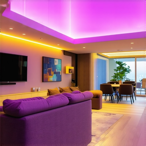 Svetlosne diode i kontrolni panel u sofisticornom domu