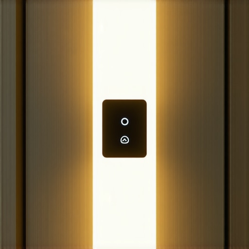 High-tech home interior with user-friendly smart lighting control interface