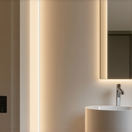 Kupatilo sa LED rasvetom, pametni sistemi i difuzori za ravnomerno osvetljenje