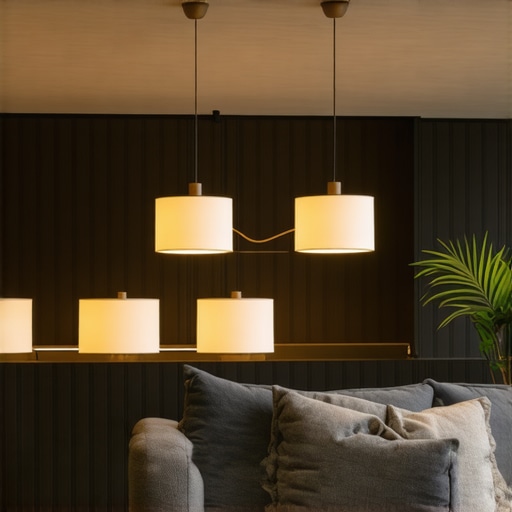 Visokotehnološki interijer sa pametnim osvetljenjem Enterijer modernog prostora sa inovativnim rasvetnim rešenjima i E14 sjenilima