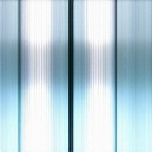 Interior space featuring modern LED lighting and textured glass design