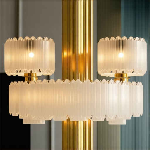 Secesijski luster s detaljnim kristalnim ukrasima u suvremenom dnevnom boravku.