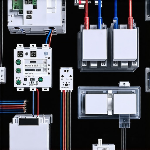 Modern electrical components arranged in a sophisticated interior