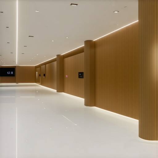 Interior of a modern smart home showcasing adaptive lighting controls