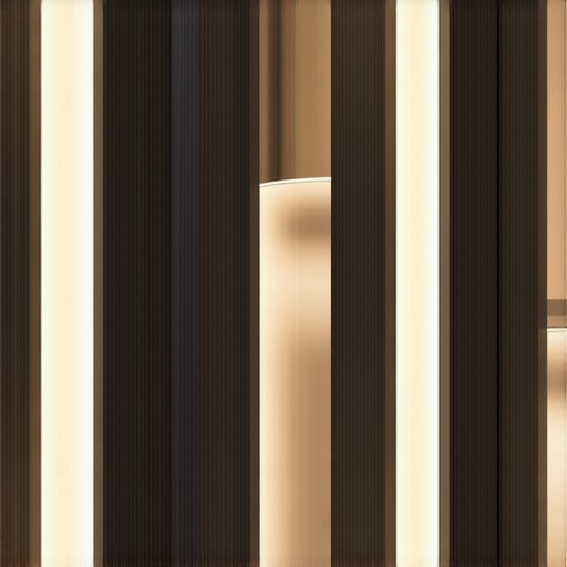 Contemporary interior with sleek LED lighting fixtures