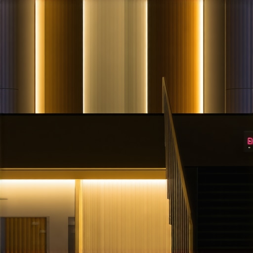 Advanced smart lighting controls with color customization in a contemporary interior