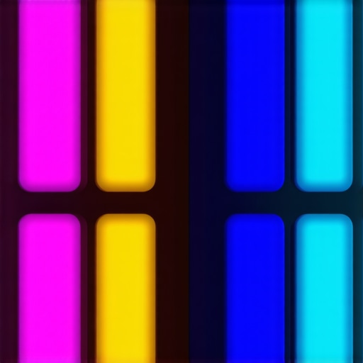 Kontrolni panel pametnog osvetljenja sa zaslonima i svetlosnim efektima