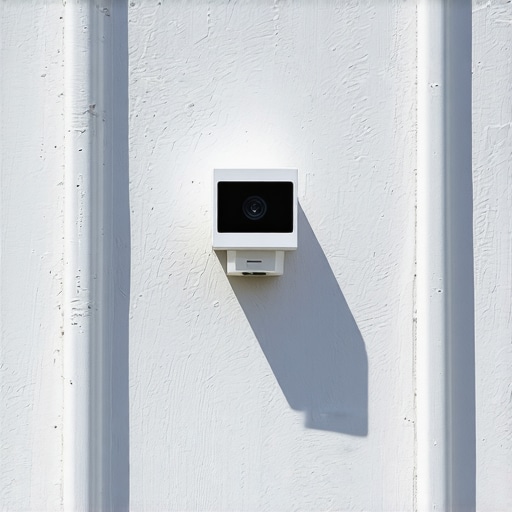 Illustration of advanced sensors installed on a modern house exterior