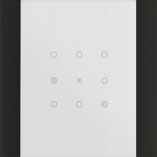 High-tech smart lighting control interface with customizable options
