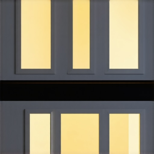 Interior of a modern home featuring smart lighting controls and sensors