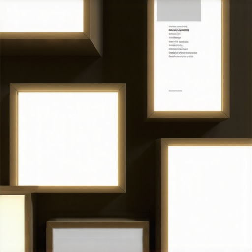 Close-up image of certified electrical parts used in interior lighting systems.