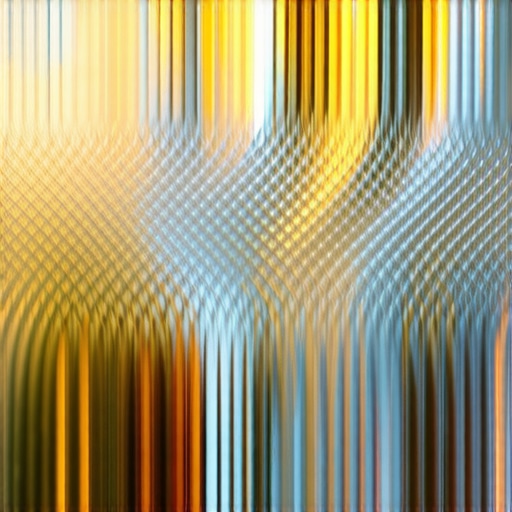 Detalj teksturiranog stakla sa slojevima svetlosti i senki