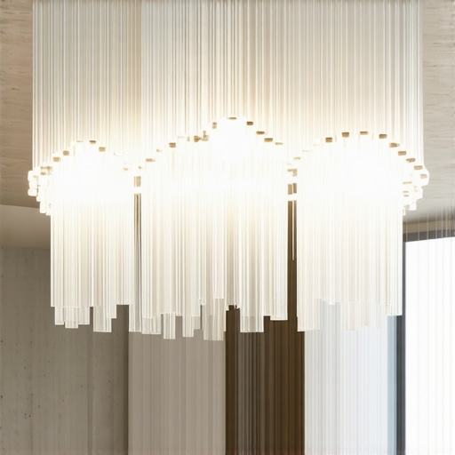 Dizajnerski lusteri 2026: Kombinacija stakla i sirovog betona