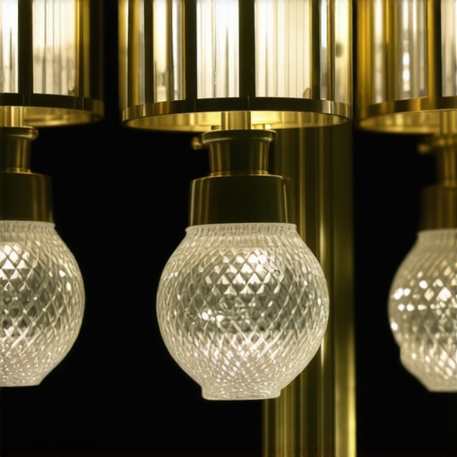 Recycled crystal and metal parts used in vintage lighting fixtures