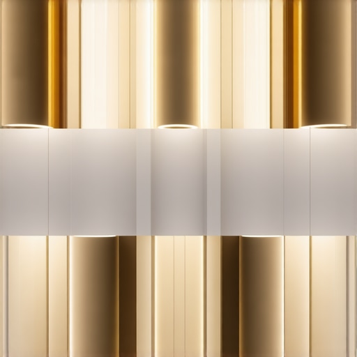 Interior with modern smart lighting and cultural design elements.