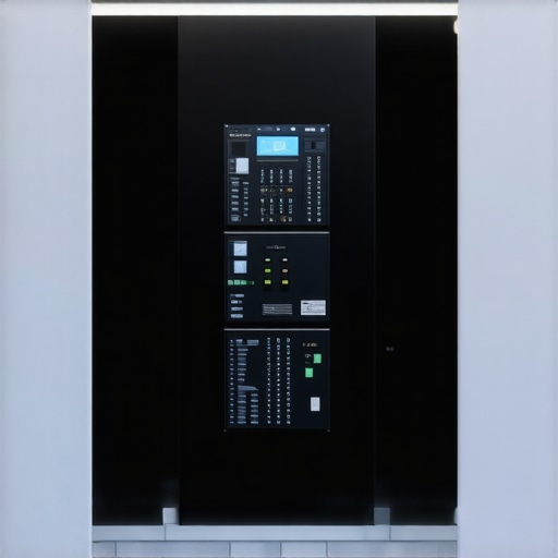 A modern control panel with smart electronic components for outdoor lighting