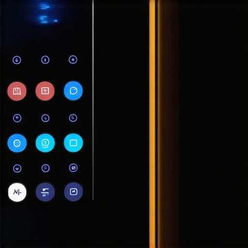 Advanced modern room with smart lighting controls and ambient lighting solutions