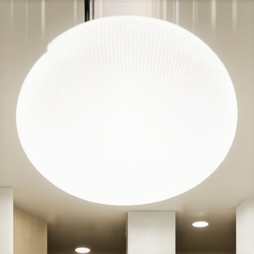 Moderna kupolonska rasvjeta s nanostrukturiranim difuzorima u elegantnom prostoru