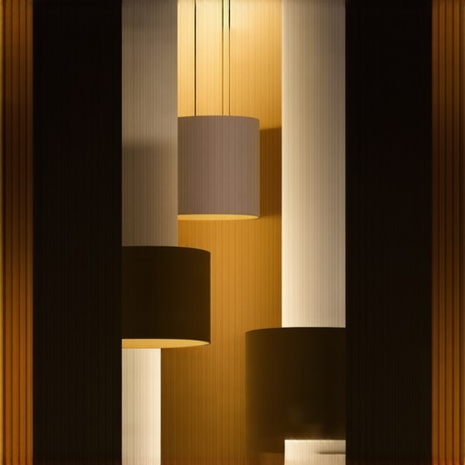 Dizajn interijera s različitim izvorima svjetlosti i retro stilom