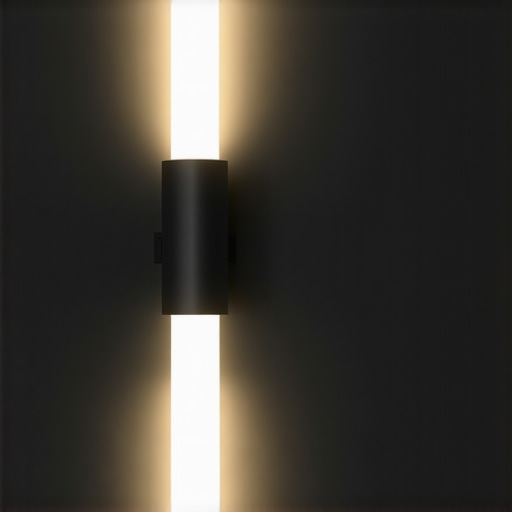 Detalj na LED rasvjetnom tijelu s čistim linijama i visokokvalitetnim materijalima