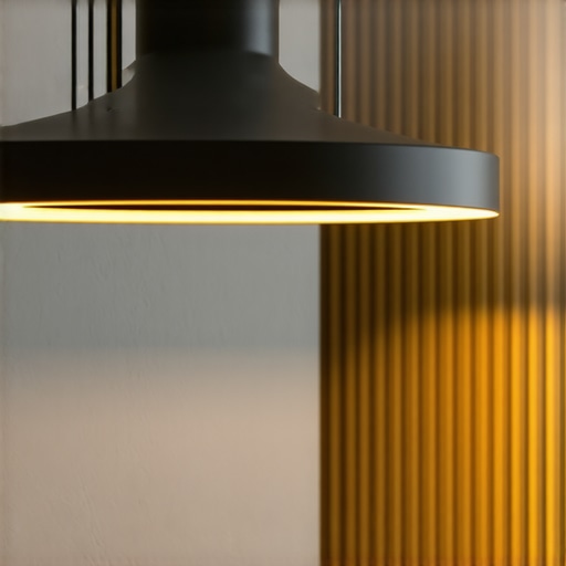 Stylish black pendant lamps illuminating a contemporary living room