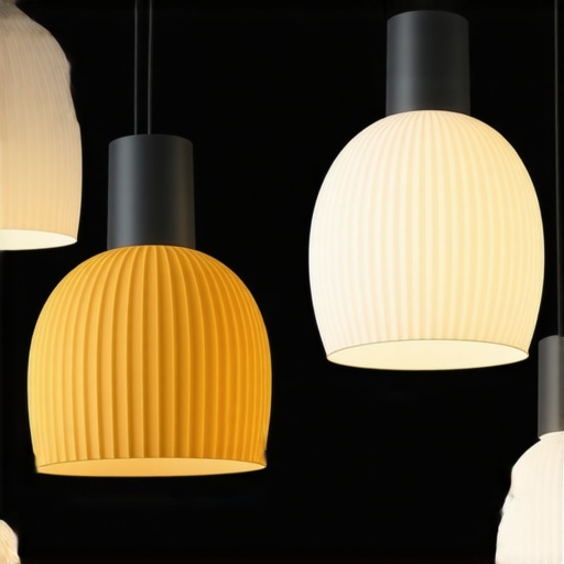 Modern E14 Clip-on Shades Showcase Collection of diverse E14 clip-on lampshades in different styles and materials.