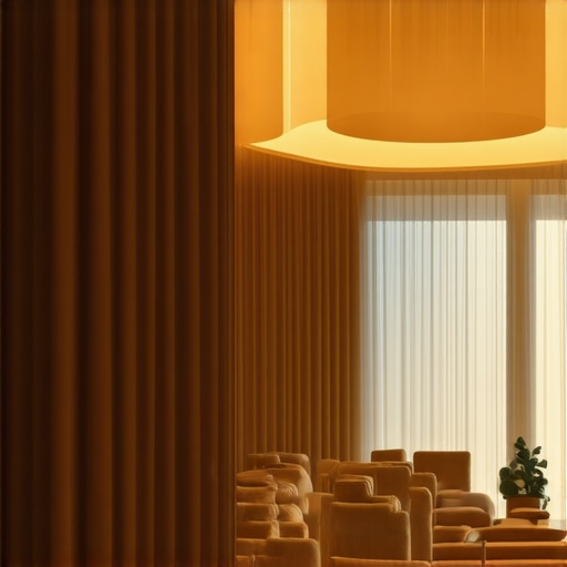 Stylish living room featuring advanced lighting fixtures and modern design elements