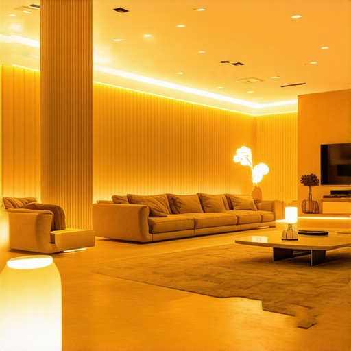 Modern layered living room lighting Contemporary living room illuminated with layered LED lighting and decorative fixtures