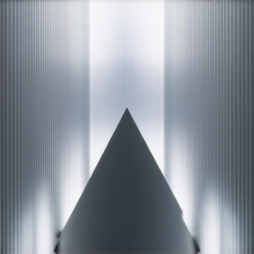 Futuristic nano-structure lighting integrated into modern interior